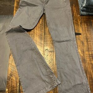 American Eagle Outfitters Charcoal Stretch Trousers Size 6 Long